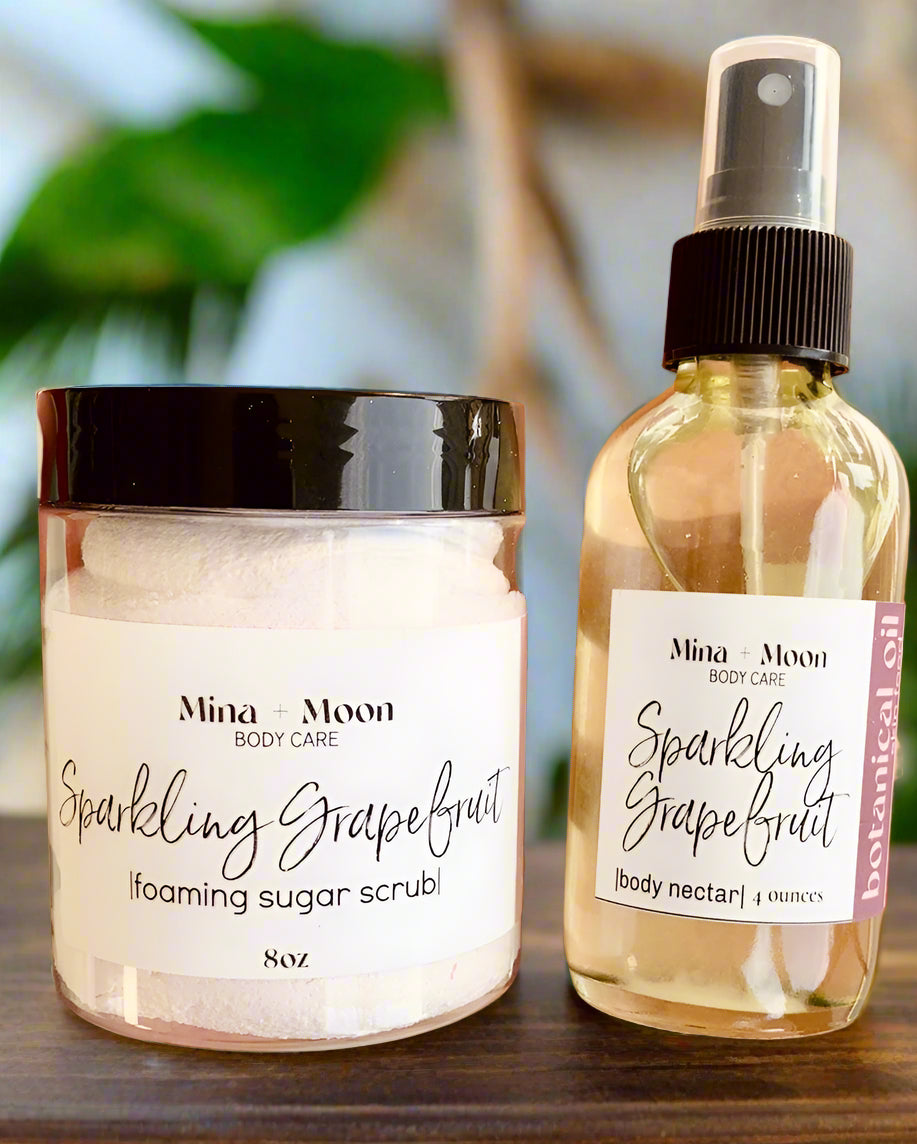 SOFT + SMOOTH BUNDLE | cleansing sugar scrub . body nectar