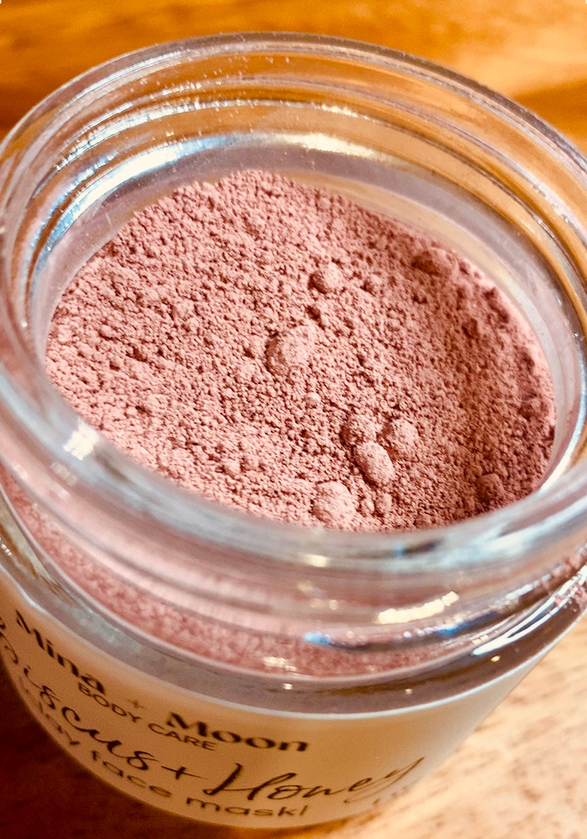 HIBISCUS + HONEY CLAY MASK | detoxify . nourish