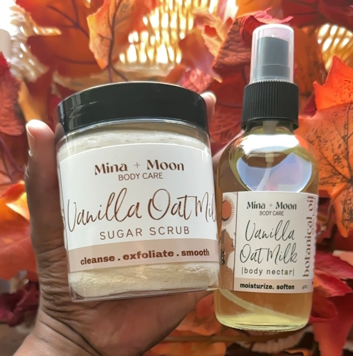 SOFT + SMOOTH BUNDLE | cleansing sugar scrub . body nectar
