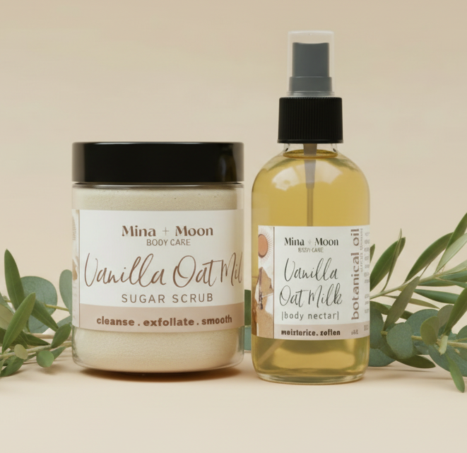 SOFT + SMOOTH BUNDLE | cleansing sugar scrub . body nectar