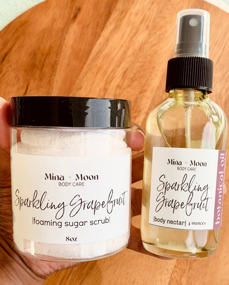 SOFT + SMOOTH BUNDLE | cleansing sugar scrub . body nectar